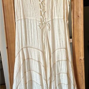 Lace up sundress or petticoat dress